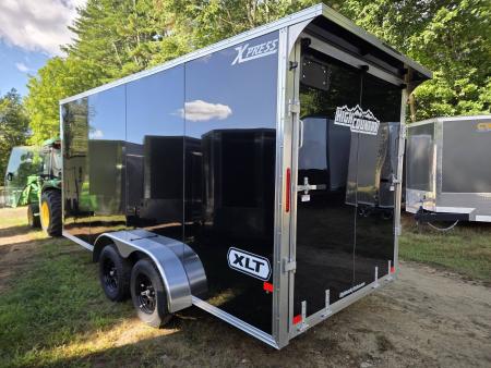 New 2027 High Country Trailers 7X16 aluminum cargo trailer black with spoiler & extra height Cargo / Enclosed Trailer