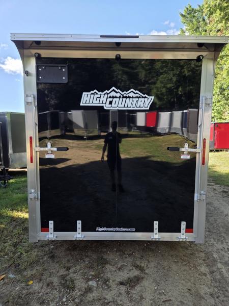 New 2027 High Country Trailers 7X16 aluminum cargo trailer black with spoiler & extra height Cargo / Enclosed Trailer