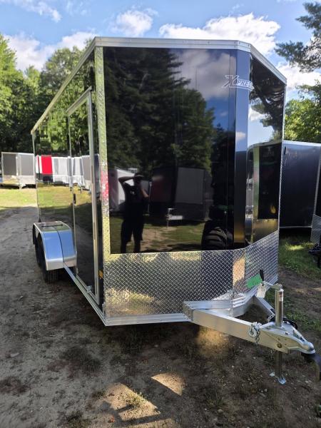 New 2027 High Country Trailers 7X16 aluminum cargo trailer black with spoiler & extra height Cargo / Enclosed Trailer