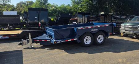 New 6'3  x 14' Air-Tow UT14-10 Drop Deck Utility Flatbed Equipment Trailer, 14.36k GVWR ***Includes Spare mount & Rear Gate Option