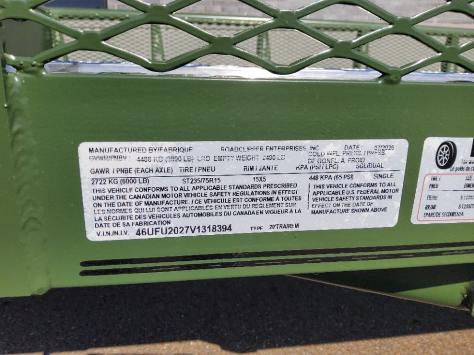 New 2027 Diamond C Trailers TUT Utility Trailer