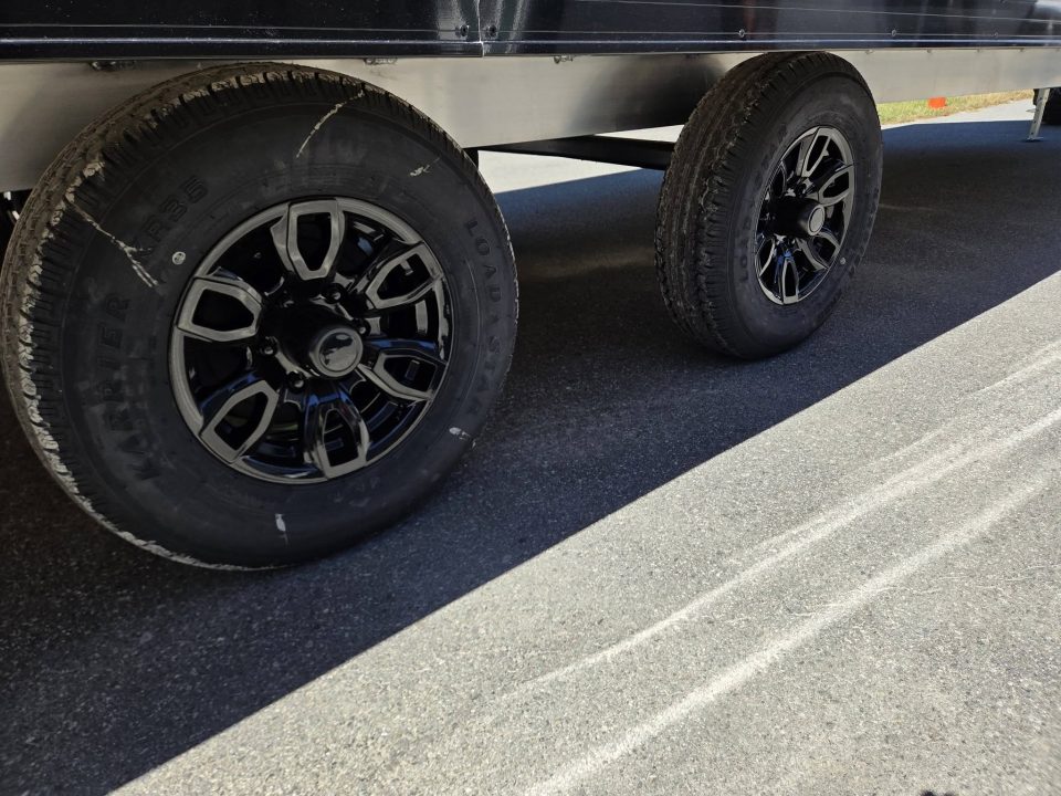New 2027 Nitro 101x24 Ns black out edition deck over snowmobile trailer 9990lb gvwr loaded with upgrades Snowmobile Trailer
