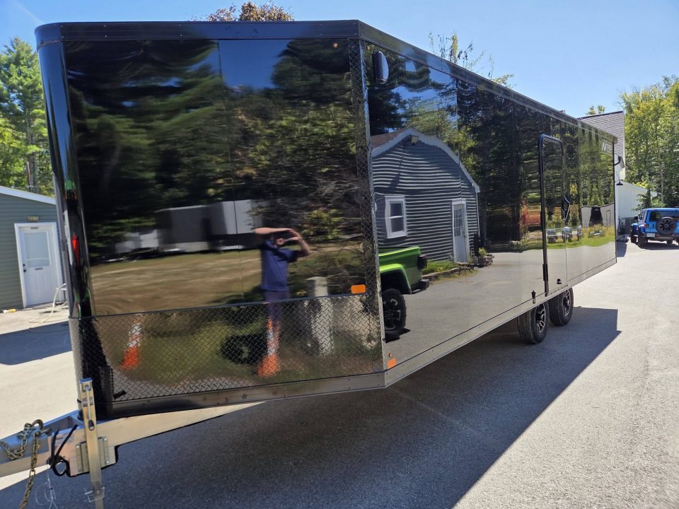 New 2027 Nitro 101x24 Ns black out edition deck over snowmobile trailer 9990lb gvwr loaded with upgrades Snowmobile Trailer
