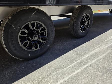 New 2027 Nitro 101x24 Ns black out edition deck over snowmobile trailer 9990lb gvwr loaded with upgrades Snowmobile Trailer