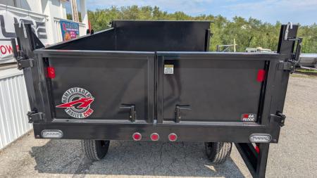 New 2027 Homesteader 6x10 Deckover Dump Trailer w/ Dropside on Curbside & Barn Doors