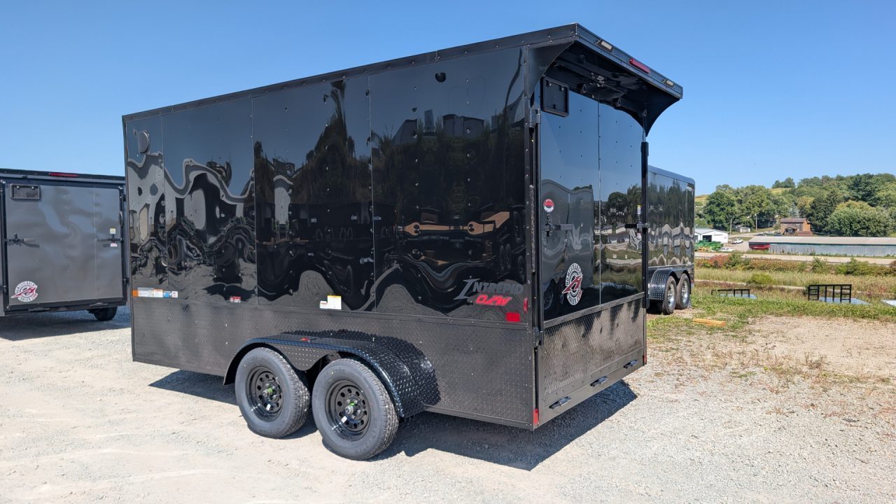 New 2027 Homesteader 7x16 Intrepid "OHV" V-Nose Cargo Trailer w/ Ramp Door (84" INSIDE)