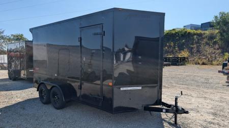 New 2027 Homesteader 7x16 Intrepid  OHV  V-Nose Cargo Trailer w/ Ramp Door (84  INSIDE)