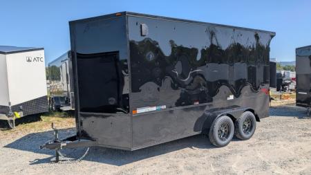 New 2027 Homesteader 7x16 Intrepid "OHV" V-Nose Cargo Trailer w/ Ramp Door (84" INSIDE)