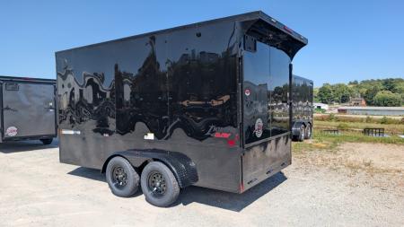New 2027 Homesteader 7x16 Intrepid "OHV" V-Nose Cargo Trailer w/ Ramp Door (84" INSIDE)