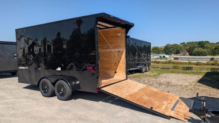 New 2027 Homesteader 7x16 Intrepid "OHV" V-Nose Cargo Trailer w/ Ramp Door (84" INSIDE)