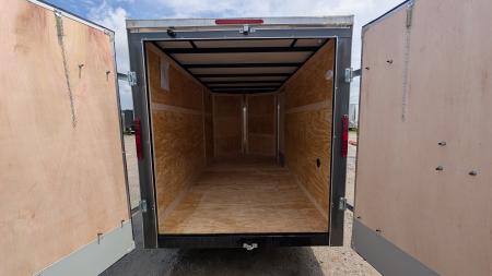 New 2027 Homesteader 6x10 Intrepid V-Nose Cargo Trailer w/ Barn Doors