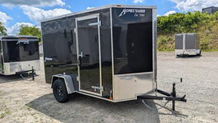 New 2027 Homesteader 6x10 Intrepid V-Nose Cargo Trailer w/ Barn Doors