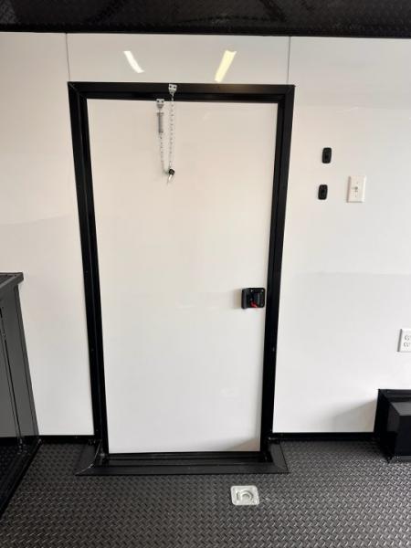 New 2027 8.5X18 Race Trailer - Finished Interior-5200LB Torsion Axle-Black Poly-Blackout
