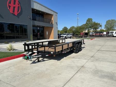 New 2027 PJ 83 x20' Angle Pipetop Trailer – P8
