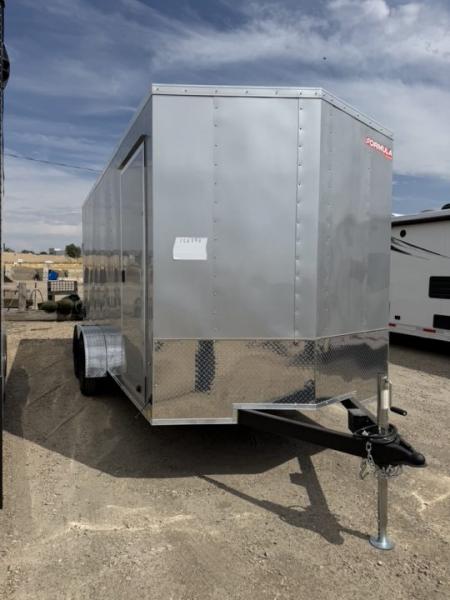 New 2027 Formula Trailers 7X16 TRAVERSE FLAT TOP V-NOSE 7K