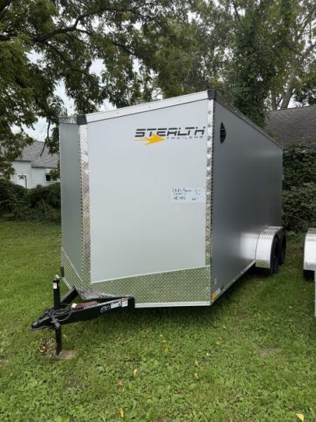 New 2027 Stealth 7 X 16 Cargo / Enclosed Trailer with Ramp Door and 6ft 6in interior Height Light Lid Roof