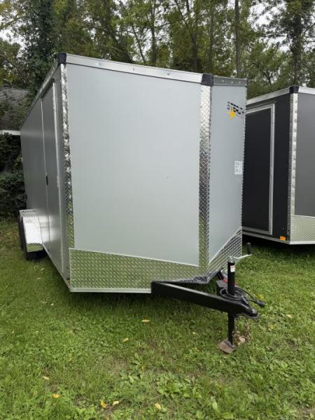 New 2027 Stealth 7 X 16 Cargo / Enclosed Trailer with Ramp Door and 6ft 6in interior Height Light Lid Roof