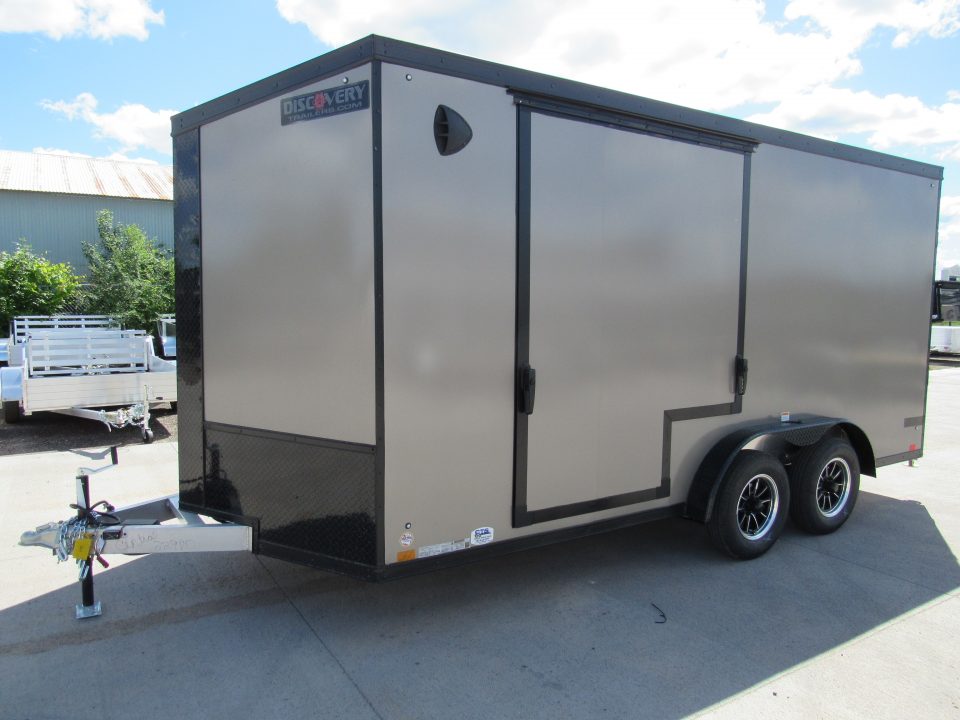 New 2026 Discovery Trailers 7.5x16ft Enclosed Trailer with Escape Door