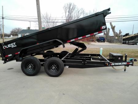 New 2027 PJ Trailers 83x14 14K Low Pro Scissor Dump Trailer