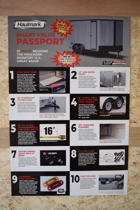 New 2027 Haulmark Passport Deluxe 6x12 Cargo / Enclosed Trailer