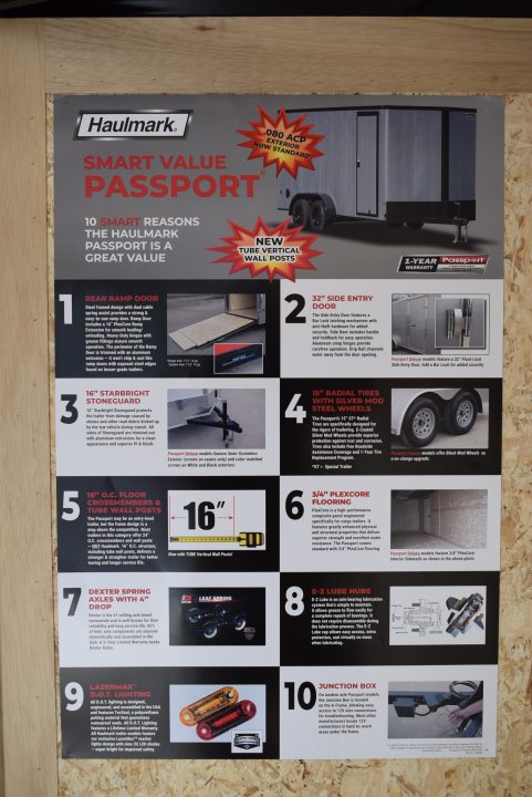 New 2027 Haulmark Passport Deluxe 6x10 Cargo / Enclosed Trailer