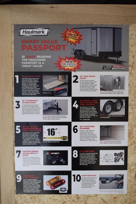 New 2027 Haulmark Passport Deluxe 6x10 Cargo / Enclosed Trailer
