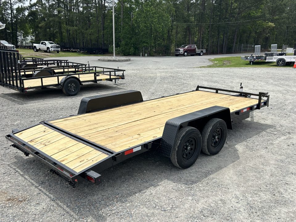 New 2027 Down 2 Earth 82X18 Car Hauler (16ft Deck + 2ft Dovetail ) , Pull Out Ramps