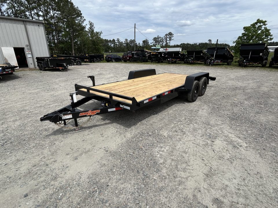 New 2027 Down 2 Earth 82X18 Car Hauler (16ft Deck + 2ft Dovetail ) , Pull Out Ramps