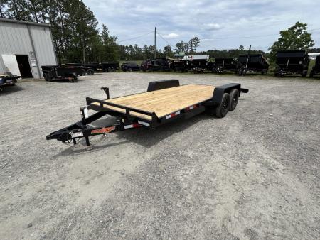 New 2027 Down 2 Earth 82X18 Car Hauler (16ft Deck + 2ft Dovetail ) , Pull Out Ramps