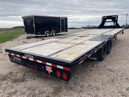 Used 2020 PJ Trailers 28' Gooseneck 12k's Flatbed Trailer