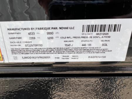 New 2027 H&H Trailers 12' H7612UD Dump Trailer