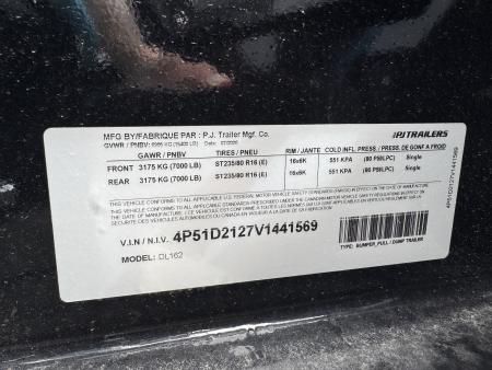 New 2027 PJ Trailers DL162 Dump Trailer