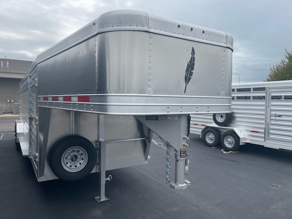 New 2027 Featherlite Trailers 7x24 model 8127 Stock / Stock Combo Trailer