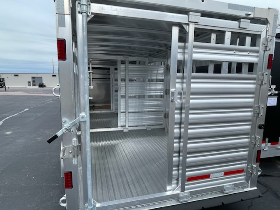 New 2027 Featherlite Trailers 7x24 model 8127 Stock / Stock Combo Trailer