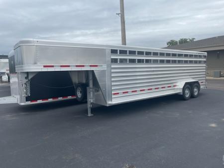 New 2027 Featherlite Trailers 7x24 model 8127 Stock / Stock Combo Trailer