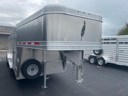 New 2027 Featherlite Trailers 7x24 model 8127 Stock / Stock Combo Trailer