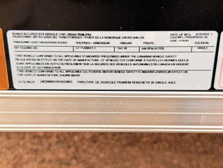 New 2027 Cross Trailers 4-6-1V Enclosed Barn Door 2K GVWR