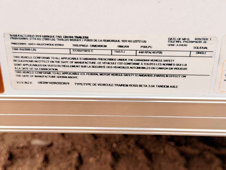 New 2027 Cross Trailers 7-14-1.5V Enclosed 7K GVWR