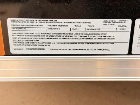 New 2027 Cross Trailers 7-16-1.5V Enclosed 7K GVWR