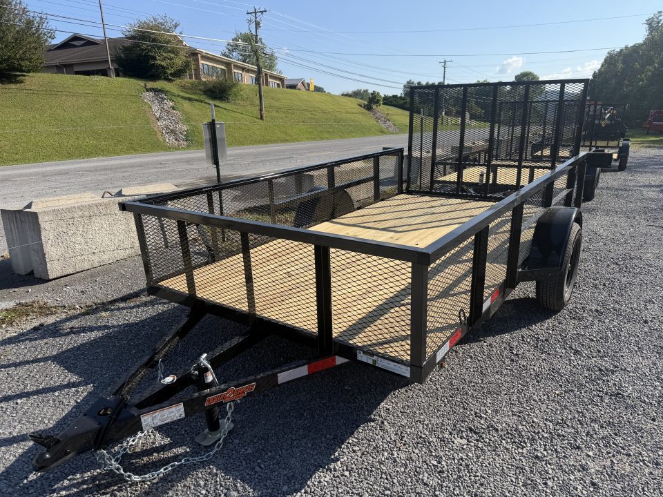 New 2027 Down 2 Earth DTE7612G29 Utility Trailer 24” EXPANDED METAL SIDES TUBE RAIL FLIP UP JACK