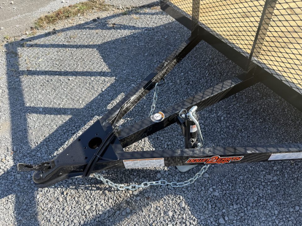 New 2027 Down 2 Earth DTE7612G29 Utility Trailer 24” EXPANDED METAL SIDES TUBE RAIL FLIP UP JACK