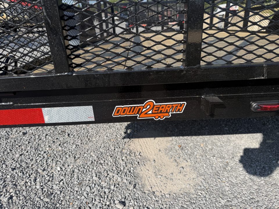 New 2027 Down 2 Earth DTE7612G29 Utility Trailer 24” EXPANDED METAL SIDES TUBE RAIL FLIP UP JACK