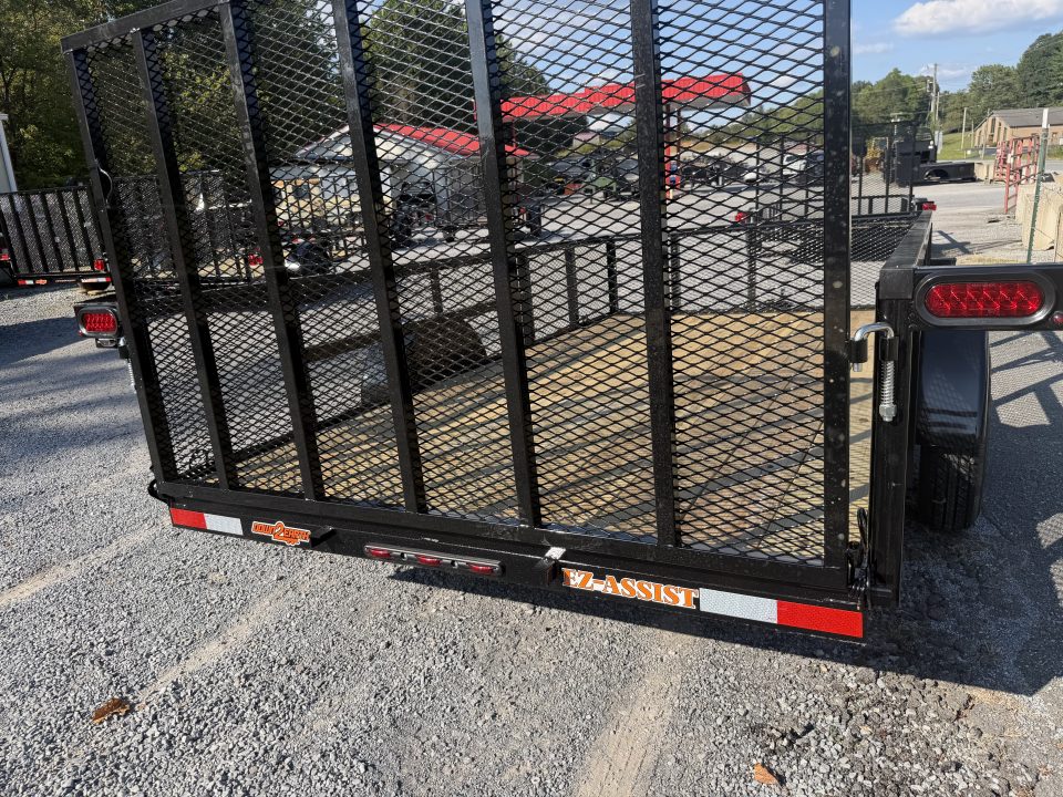 New 2027 Down 2 Earth DTE7612G29 Utility Trailer 24” EXPANDED METAL SIDES TUBE RAIL FLIP UP JACK