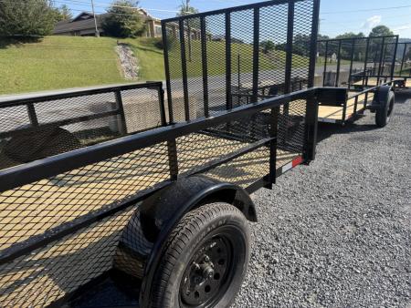 New 2027 Down 2 Earth DTE7612G29 Utility Trailer 24” EXPANDED METAL SIDES TUBE RAIL FLIP UP JACK