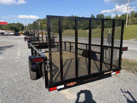 New 2027 Down 2 Earth DTE7612G29 Utility Trailer 24” EXPANDED METAL SIDES TUBE RAIL FLIP UP JACK