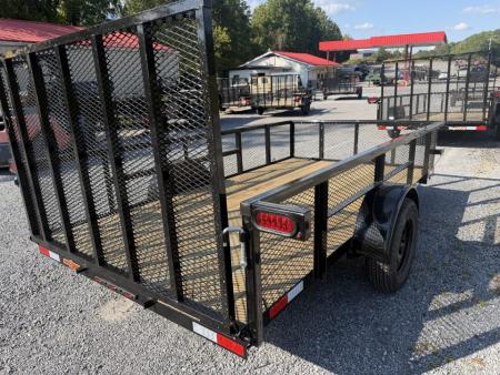 New 2027 Down 2 Earth DTE7612G29 Utility Trailer 24” EXPANDED METAL SIDES TUBE RAIL FLIP UP JACK
