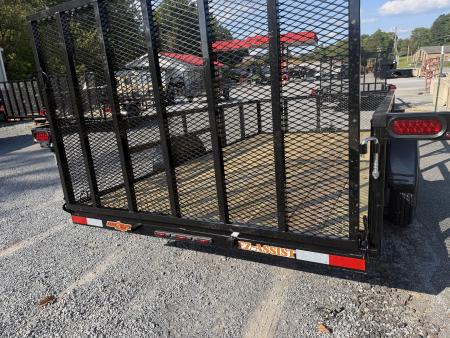 New 2027 Down 2 Earth DTE7612G29 Utility Trailer 24” EXPANDED METAL SIDES TUBE RAIL FLIP UP JACK