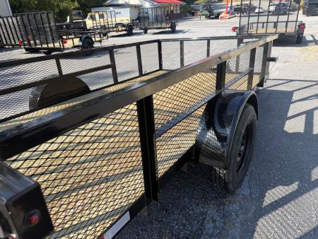 New 2027 Down 2 Earth DTE7612G29 Utility Trailer 24” EXPANDED METAL SIDES TUBE RAIL FLIP UP JACK