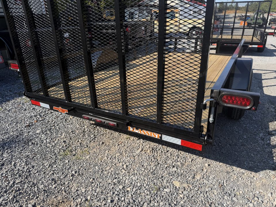 New 2027 Down 2 Earth DTE7612G29 Utility Trailer 76” X12’ TUBE RAIL & FLIP UP JACK