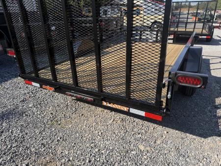 New 2027 Down 2 Earth DTE7612G29 Utility Trailer 76” X12’ TUBE RAIL & FLIP UP JACK